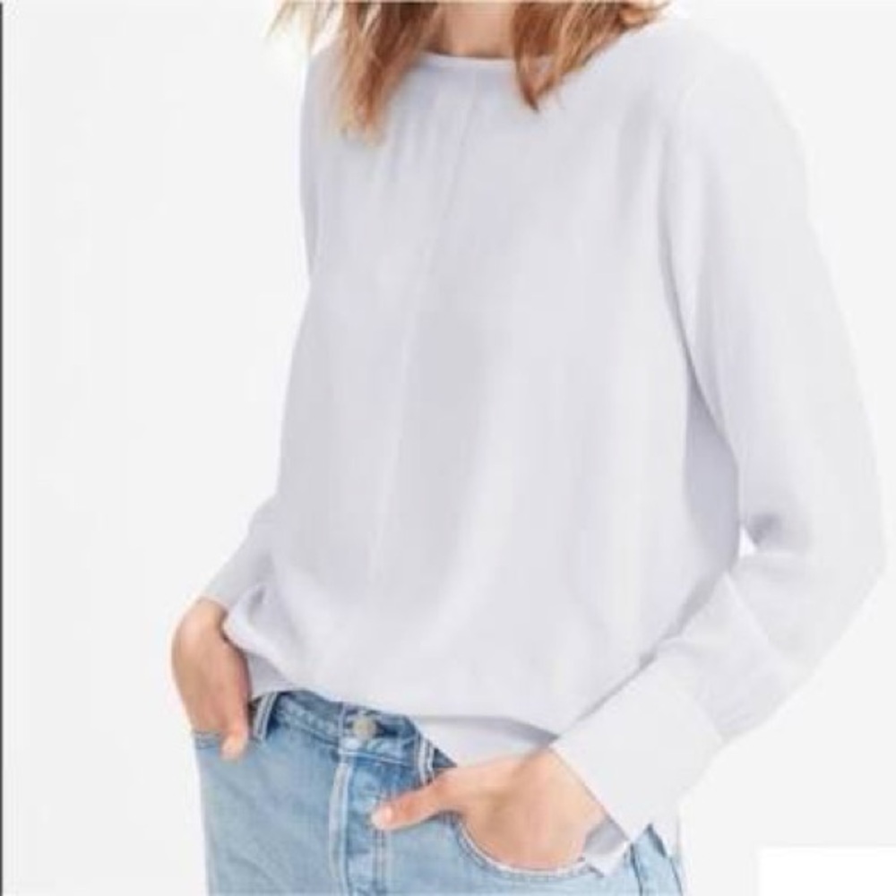 Everlane Silk Boatneck Blouse